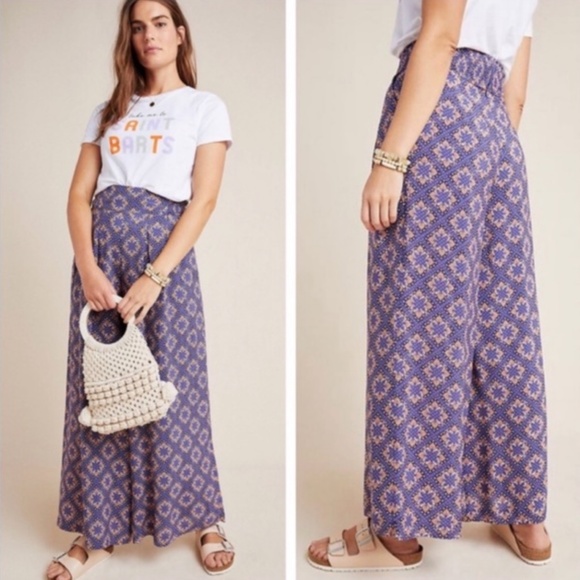 Anthropologie Pants - Anthropologie Maeve MEDALLION Terrace Pants